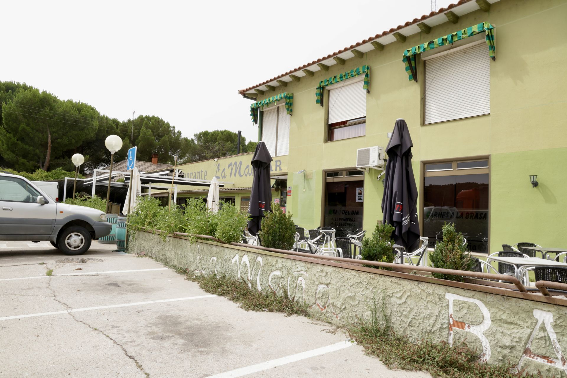 Los destrozos del bar La Maña de Traspinedo, Valladolid