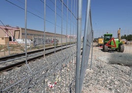 Obras del Ave en el Camino Viejo de Husillos.