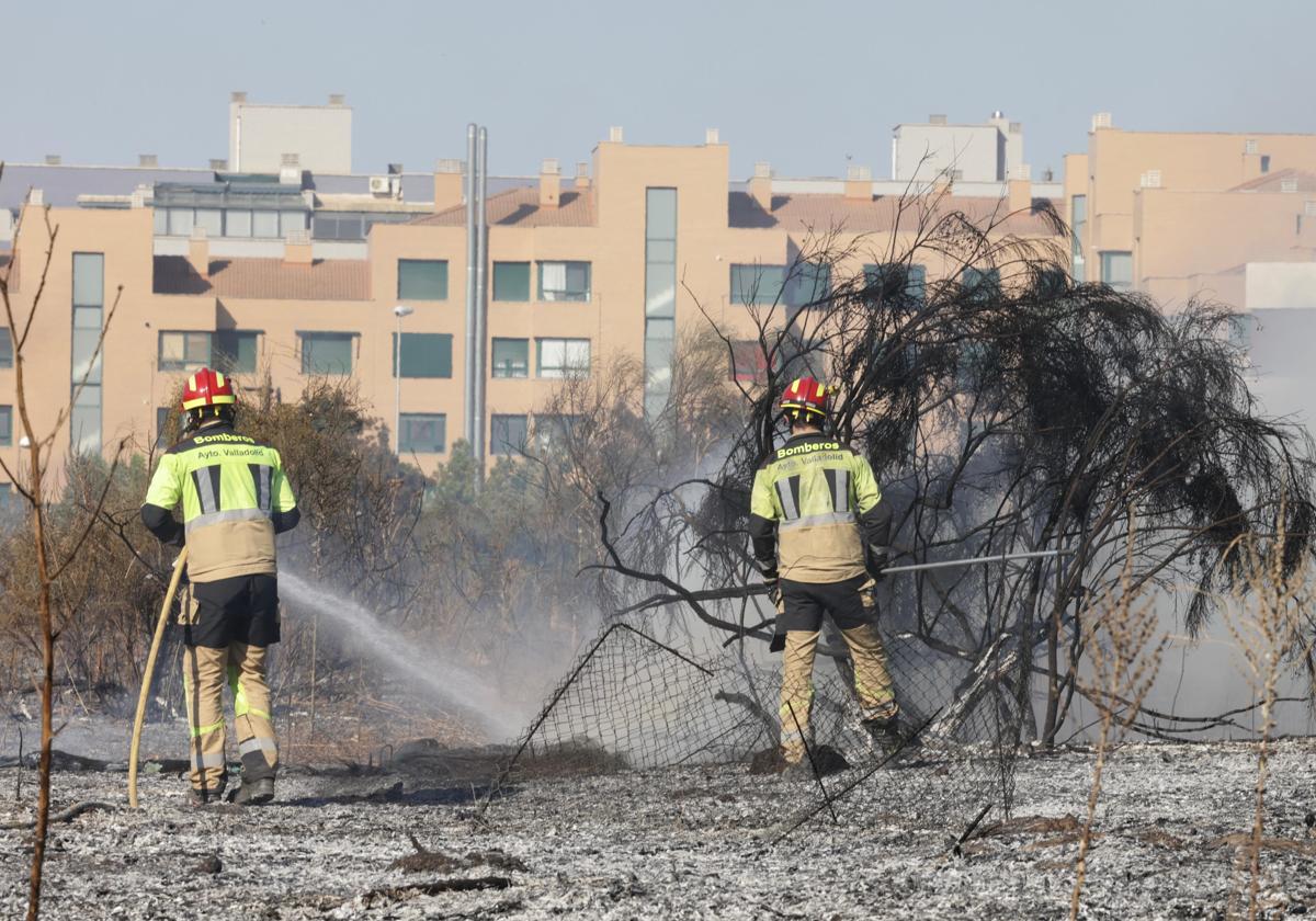 Un incendio en Pinar del Jalón amenaza viviendas y obliga a retirar vehículos