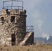 La torre próxima al incendio de Guadarrama está sin vigilancia