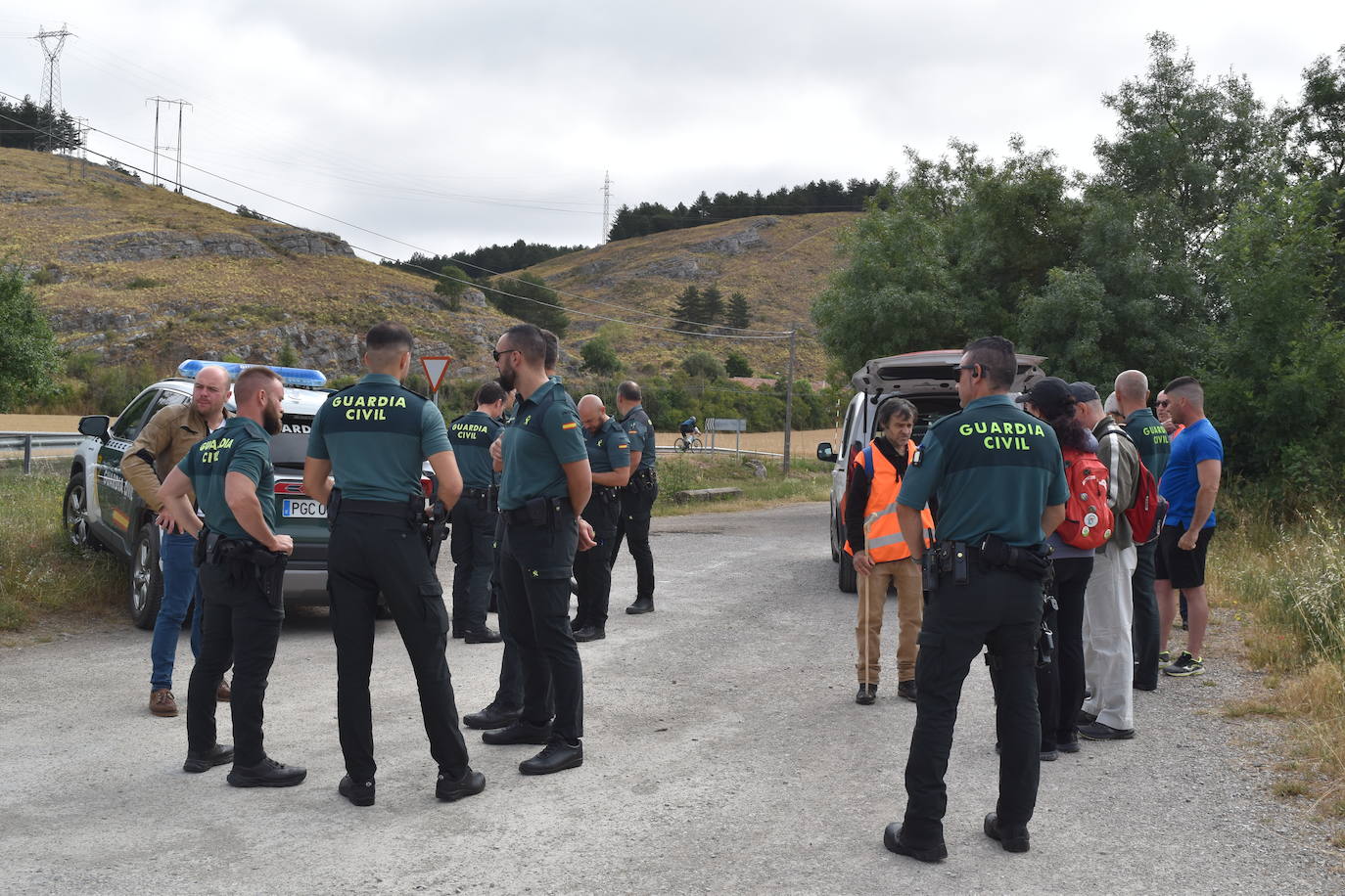 Así transcurre la búsqueda del vecino de Aguilar