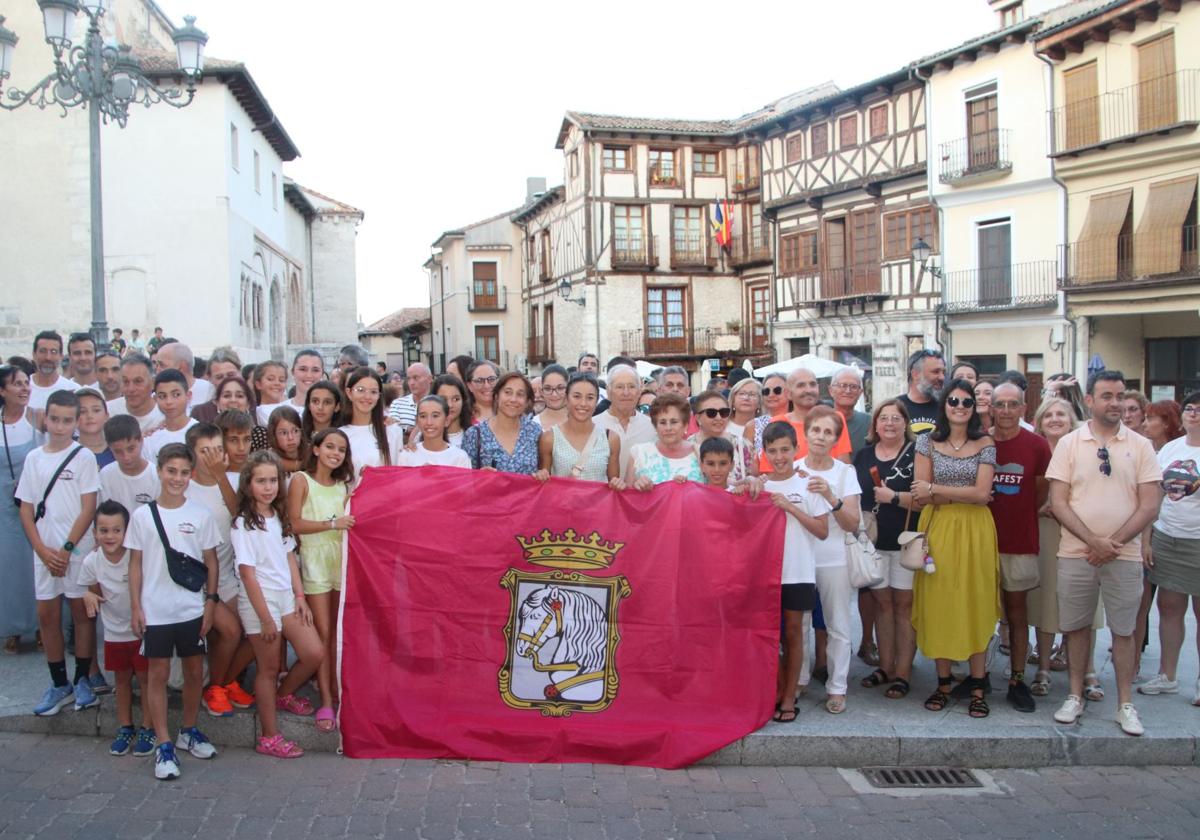 Recibiendo a Marina Muñoz en Cuéllar.