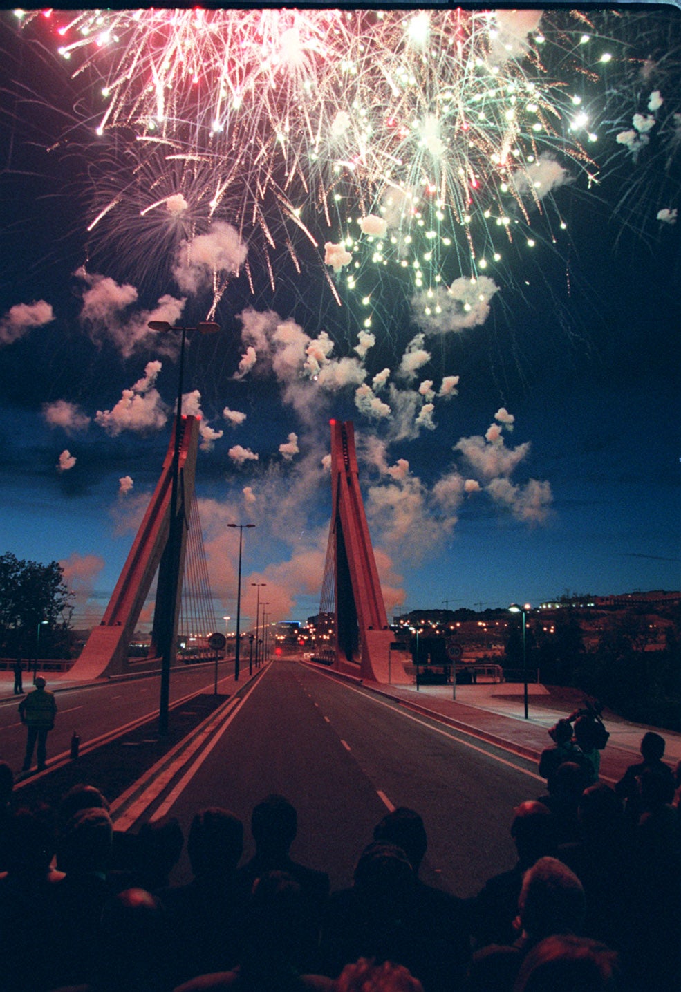 12/5/1999. Inauguración del puente de Hispanoamérica por el que se accede a la primera fase de la Ronda Interior Sur