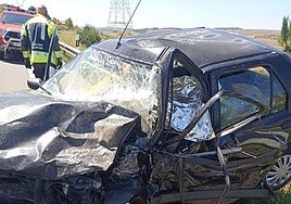 Siniestro vial en Aguilar.