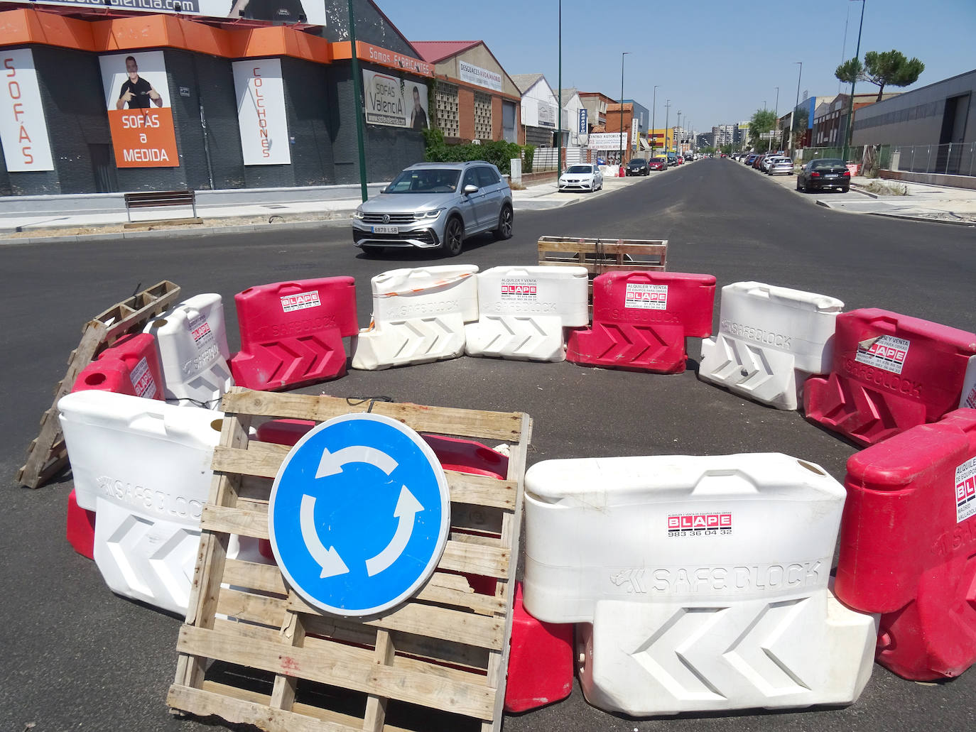 Obras paralizadas en el Polígono de Argales