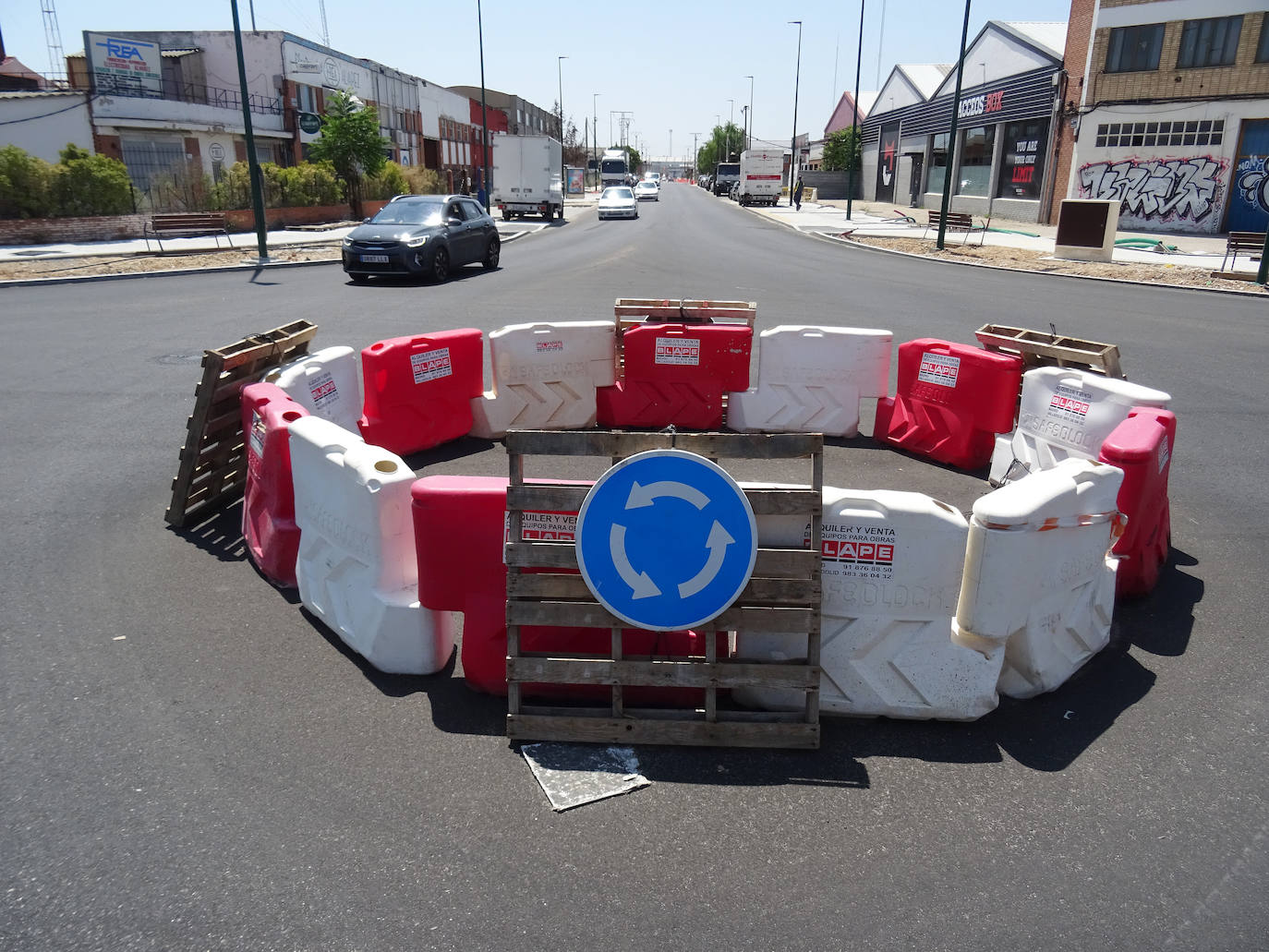 Obras paralizadas en el Polígono de Argales