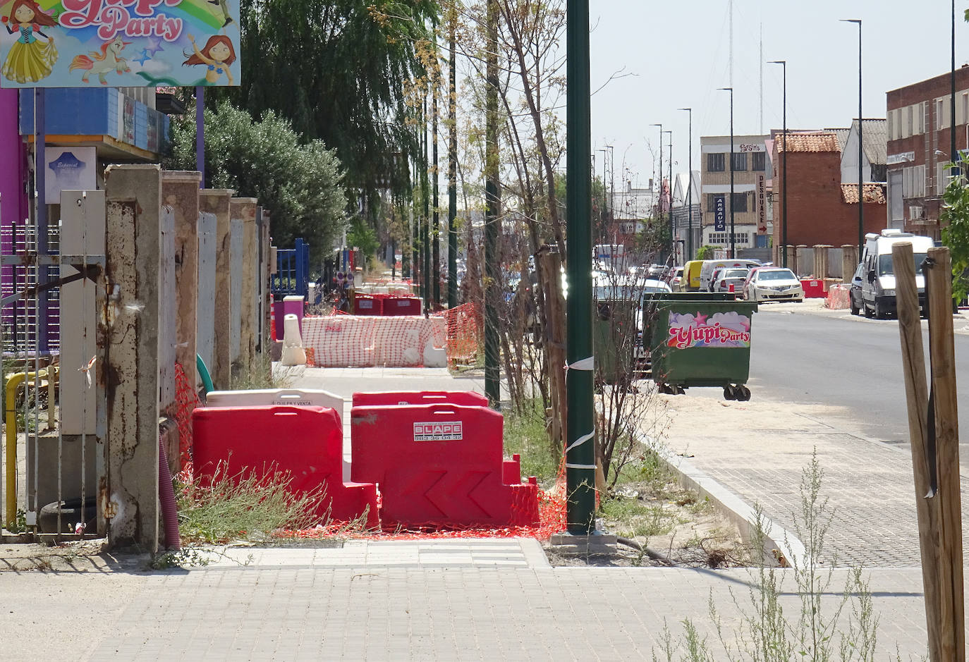 Obras paralizadas en el Polígono de Argales