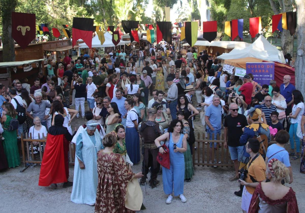 Una de las últimas ediciones de la Feria Mudéjar de Cuéllar.