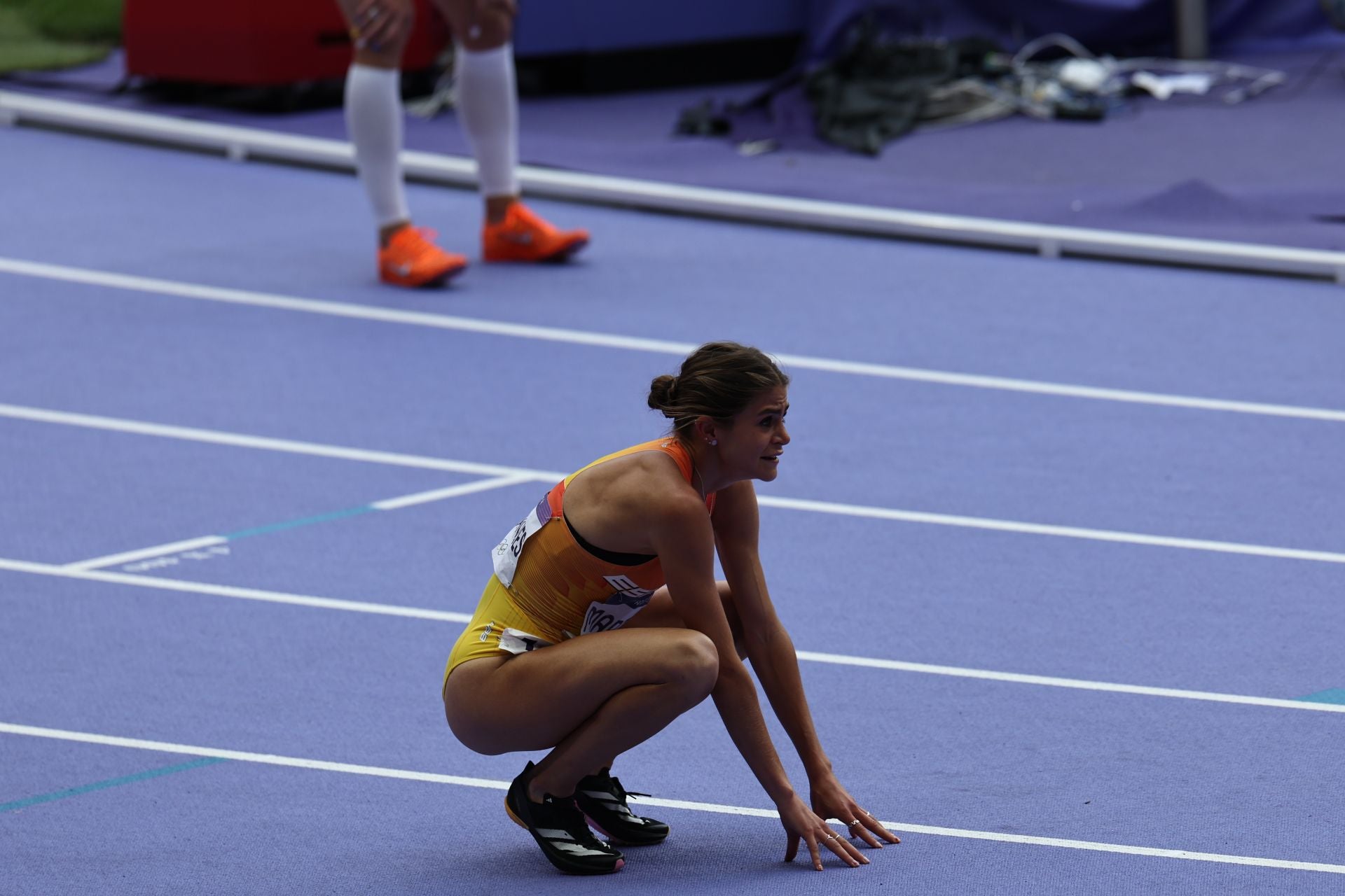 Fotografías de la clasificación de Águeda Marqués a las semis de los Juegos