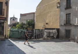 Solar donde está prevista la construcción de las viviendas.