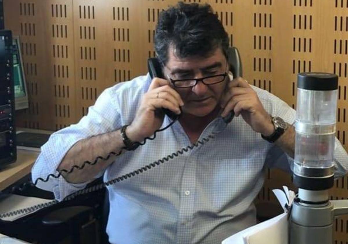Luis Arias, en estudio.