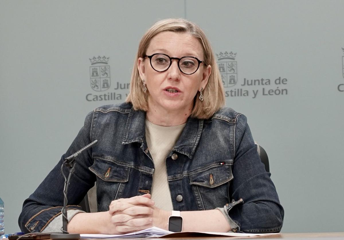 La consejera de Familia, Isabel Blanco, en una comparecencia anterior.