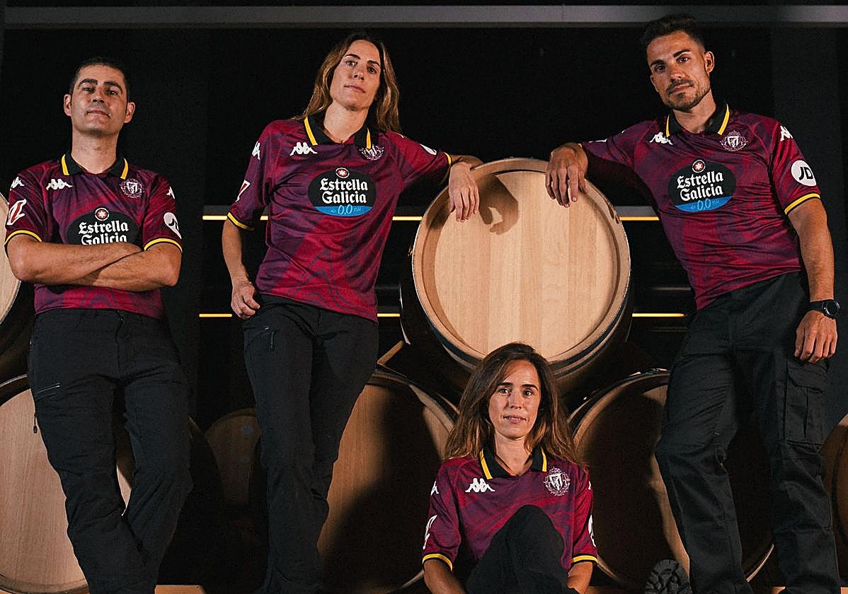 Imagen de la presentación de la tercera equipación del Real Valladolid.