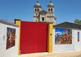 Pinturas de Juan Hernández, en Cigales.