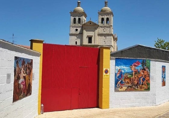 Pinturas de Juan Hernández, en Cigales.