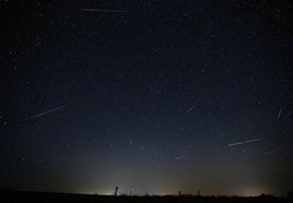 Lluvia de perseidas, el año pasado desde Tiedra.