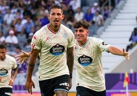 Marcos André celebra su gol en el choque ante el Toulouse FC.