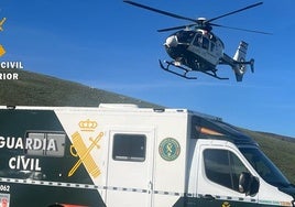 Rescatan a un hombre en la Sierra de Béjar tras pasar toda la noche perdido