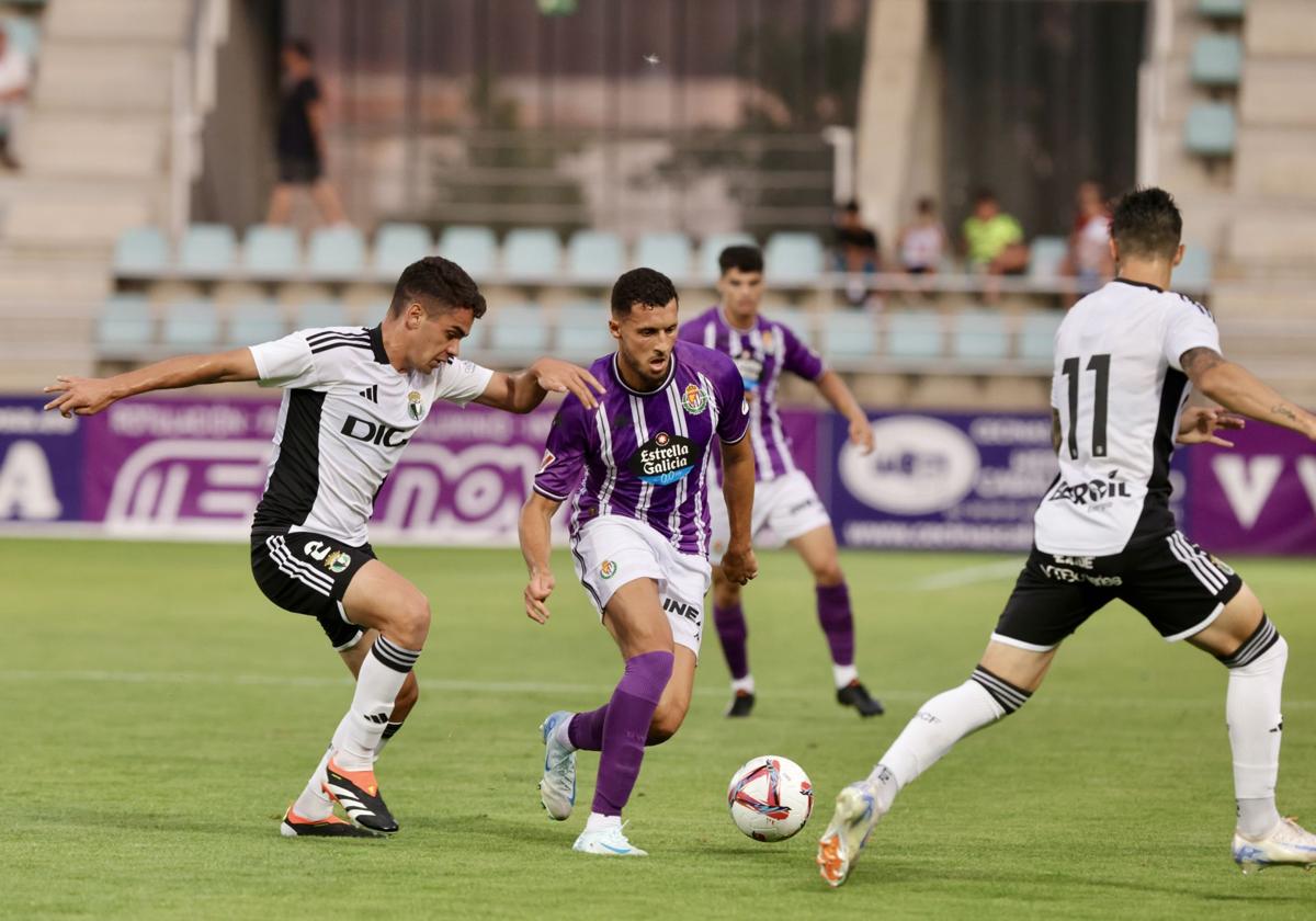 Amallah, en el partido amistoso frente al Burgos disputado en Palencia.