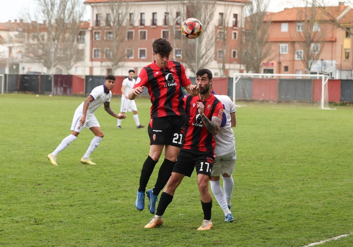 Momento de un partido del CD Laguna.