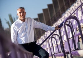 Jorge Santiago, este martes en el Estadio José Zorrilla.