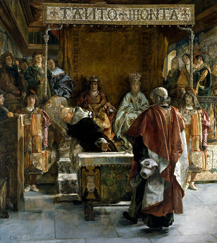 Expulsión de los judíos de España (año de 1492), obra de Emilio Sala.