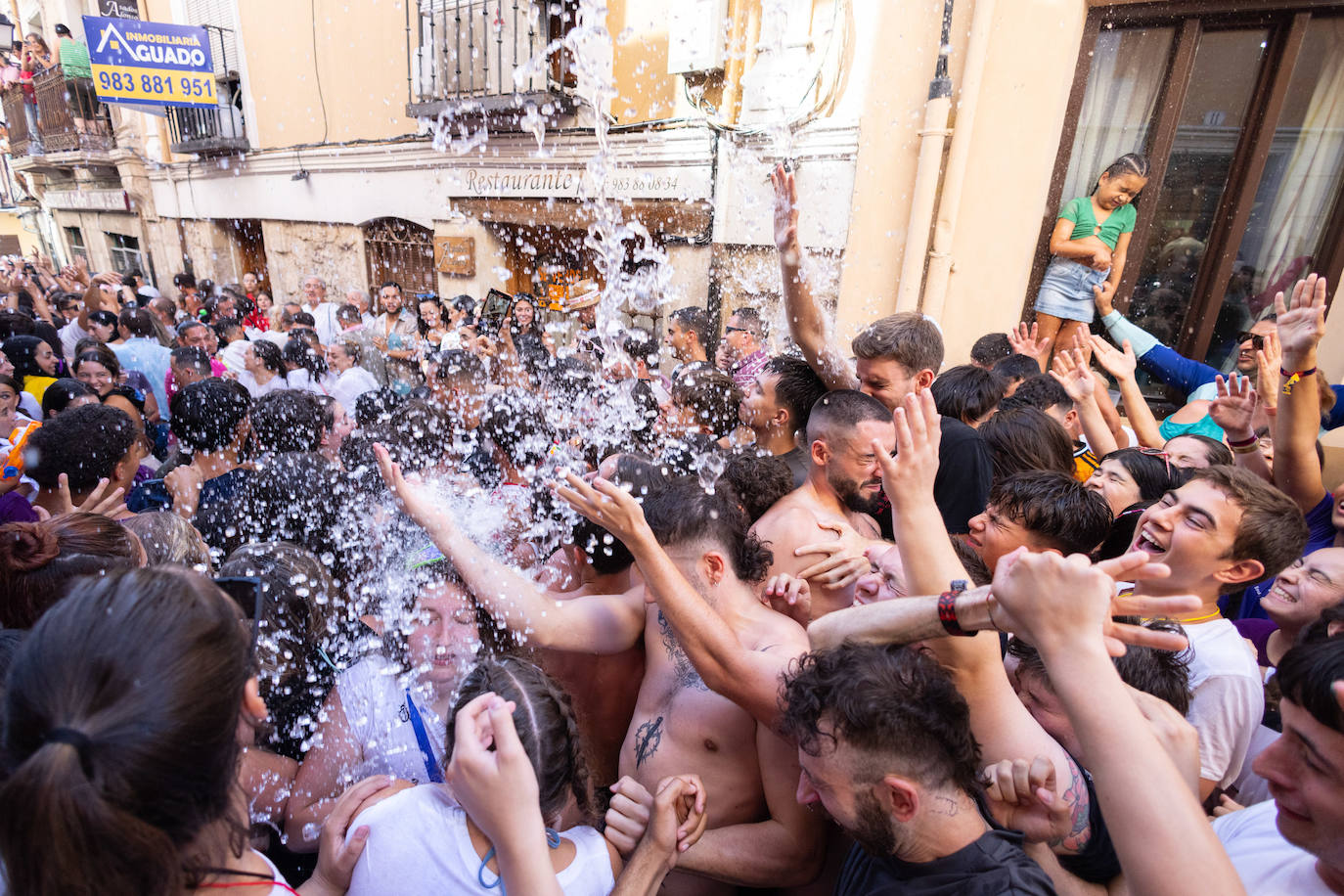 Todas las imágenes del multitudinario primer chúndara en las fiestas de Peñafiel 2024