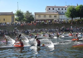 Fiesta de las piraguas en Velilla del Río Carrión