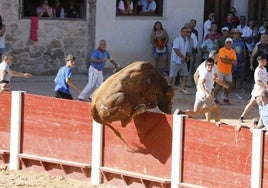 Ambiente durante la capea de Peñafiel