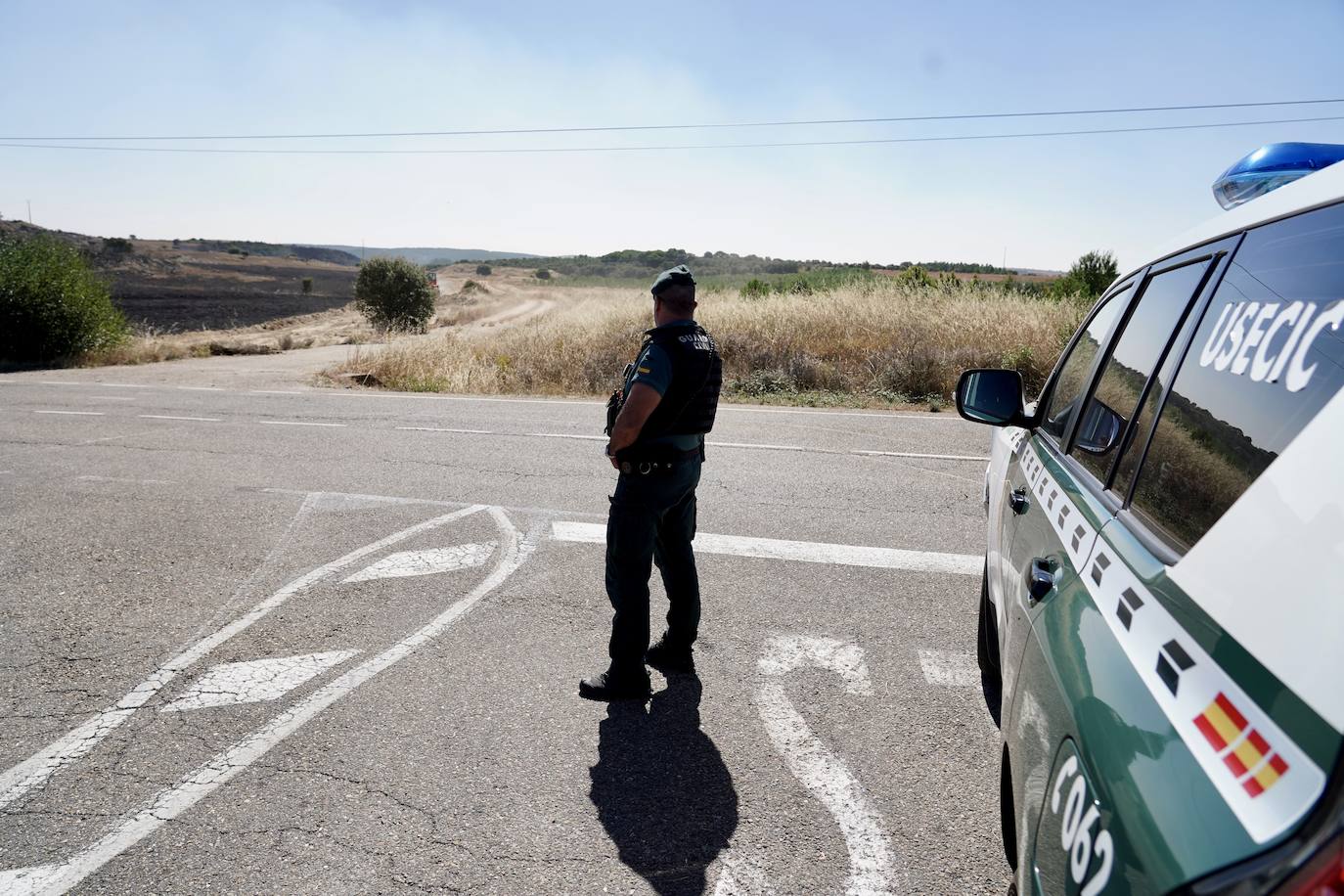 El incendio forestal de Castrillo de los Polvazares baja a nivel 1