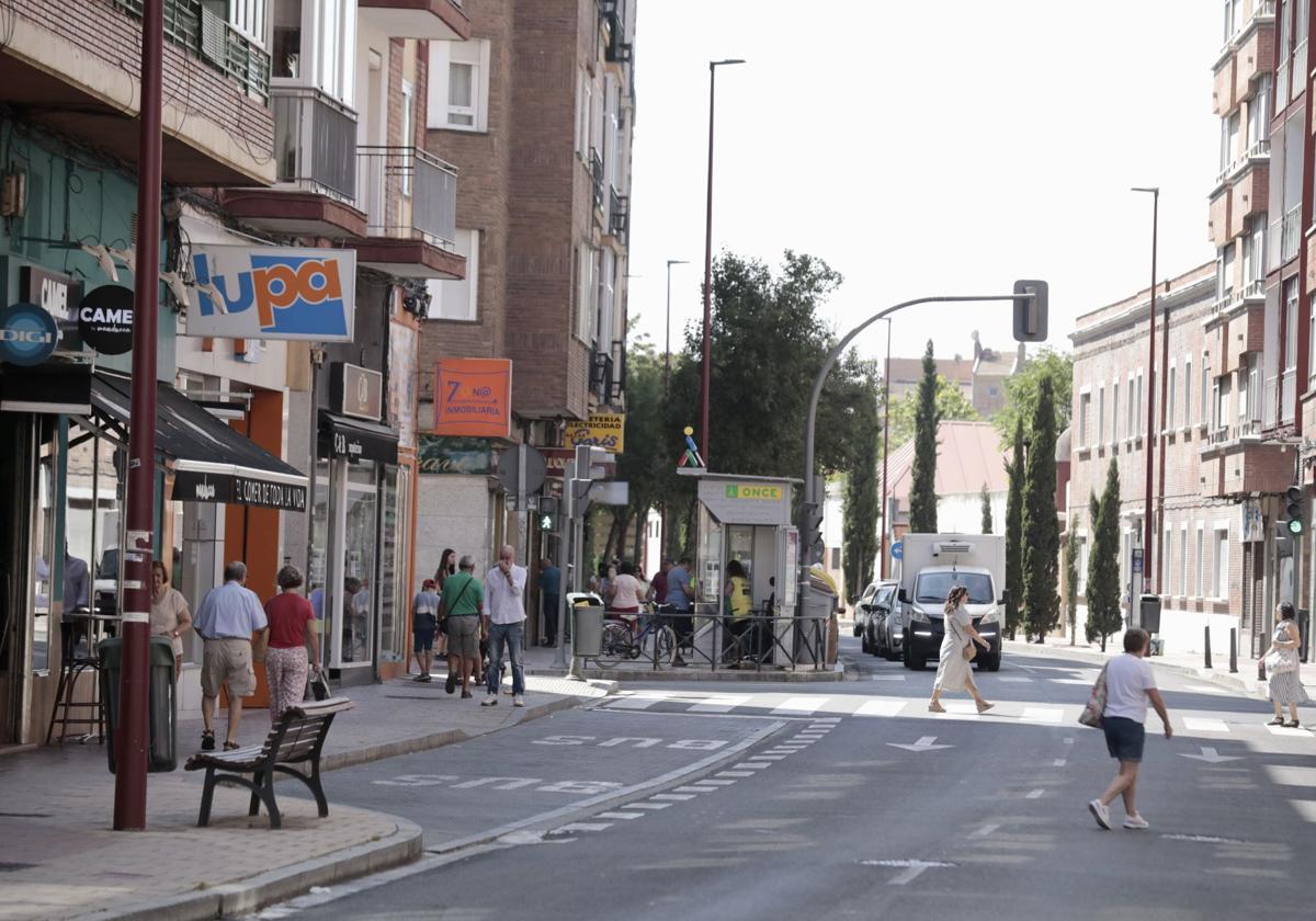 Carretera de Rueda, en Valladolid.