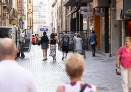 Calle Teresa Gil, en Valladolid.