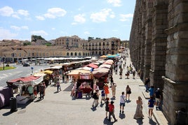 Mercado romano en el entorno del Acueducto