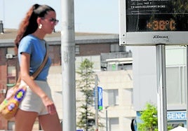 Imagen de archivo de la ola de calor en Valladolid.