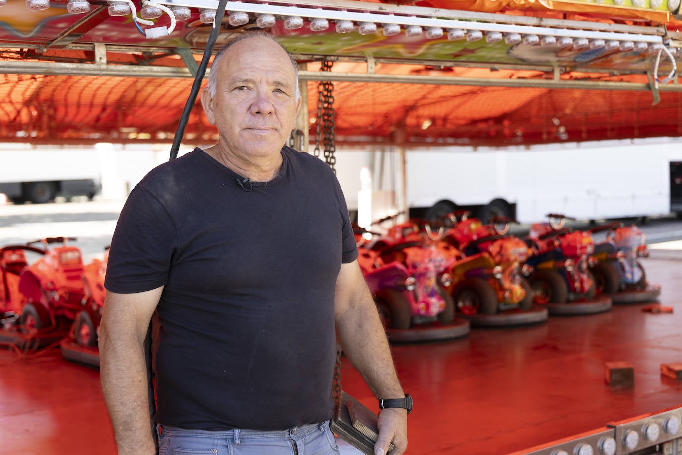 Las imágenes del montaje de las atracciones para las ferias de Valladolid