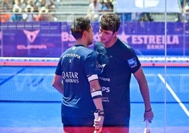 Coello y Tapia, en la edición del 2023 en la Plaza Mayor.