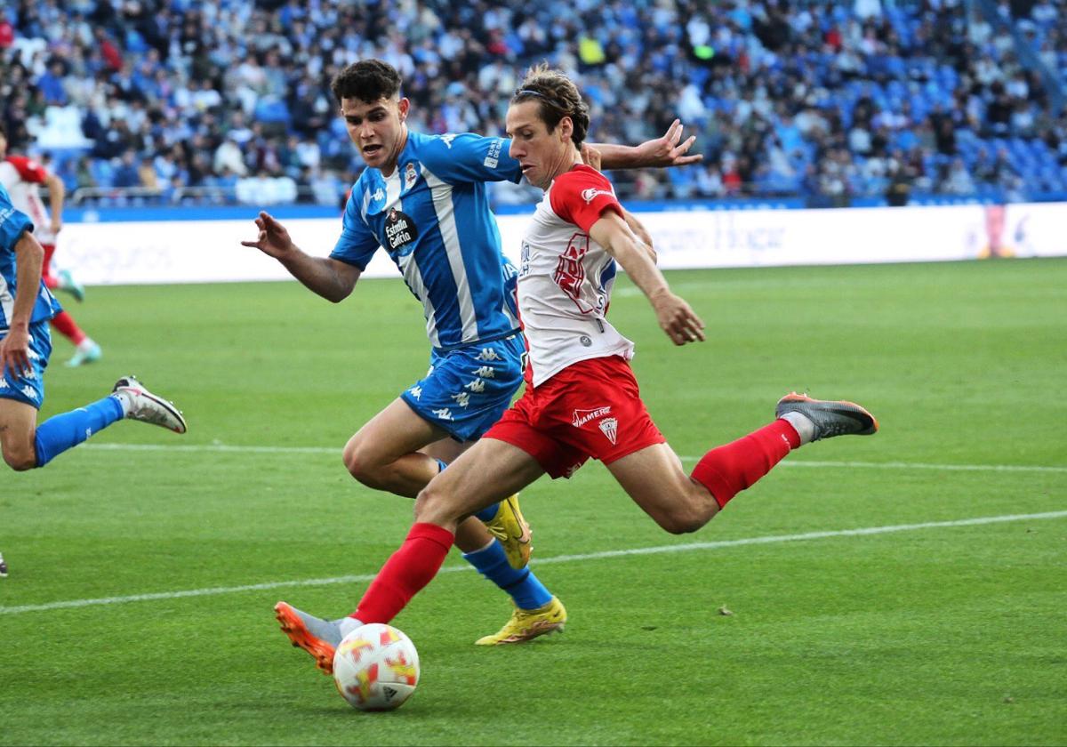 Rodrigo Sanz, durante su etapa en el Algeciras.