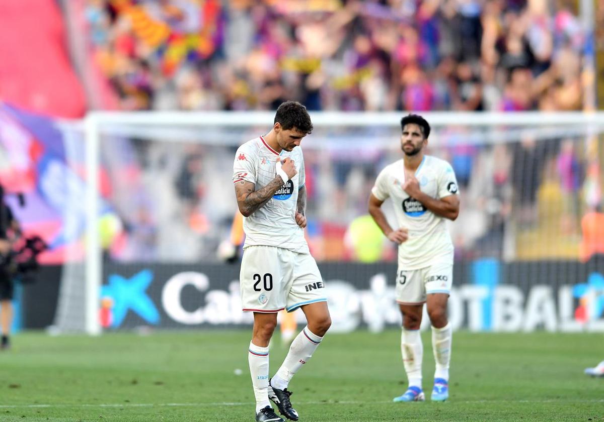 Juric y Cömert, desolados al final del partido.