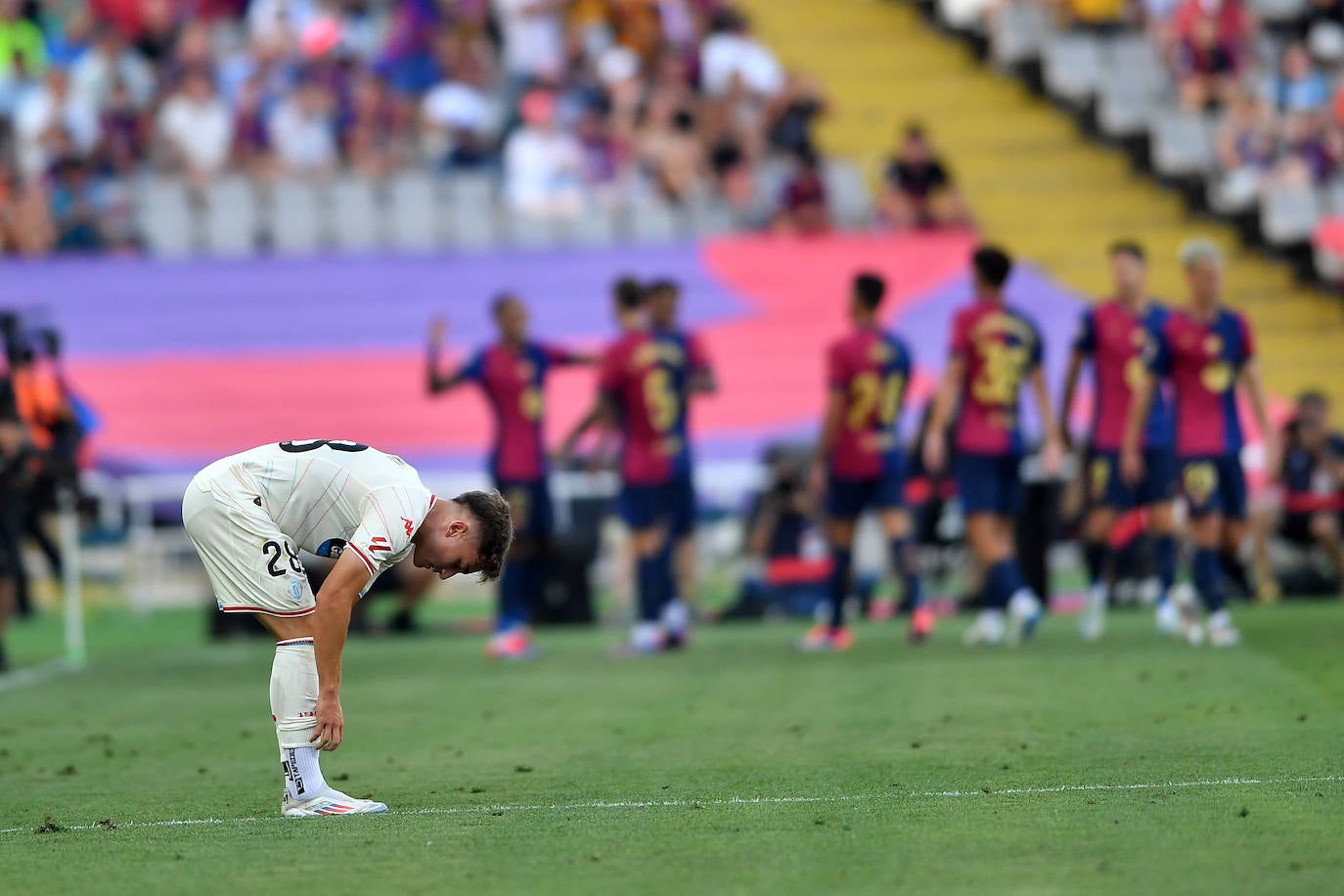 La goleada del Barcelona al Real Valladolid, en imágenes