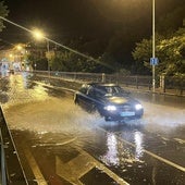 Una tormenta causa bolsas de agua en varios puntos de Segovia