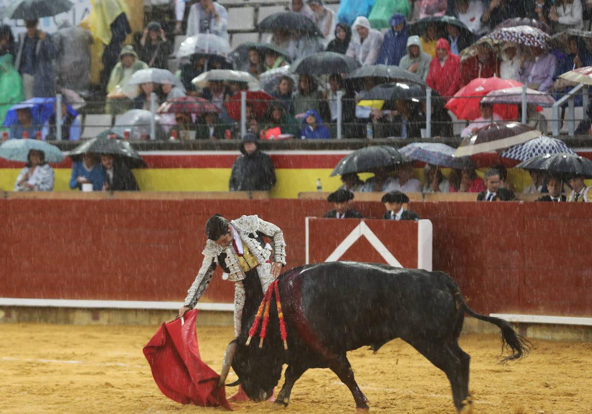 La lluvia no impide a Morante reconciliarse con Palencia