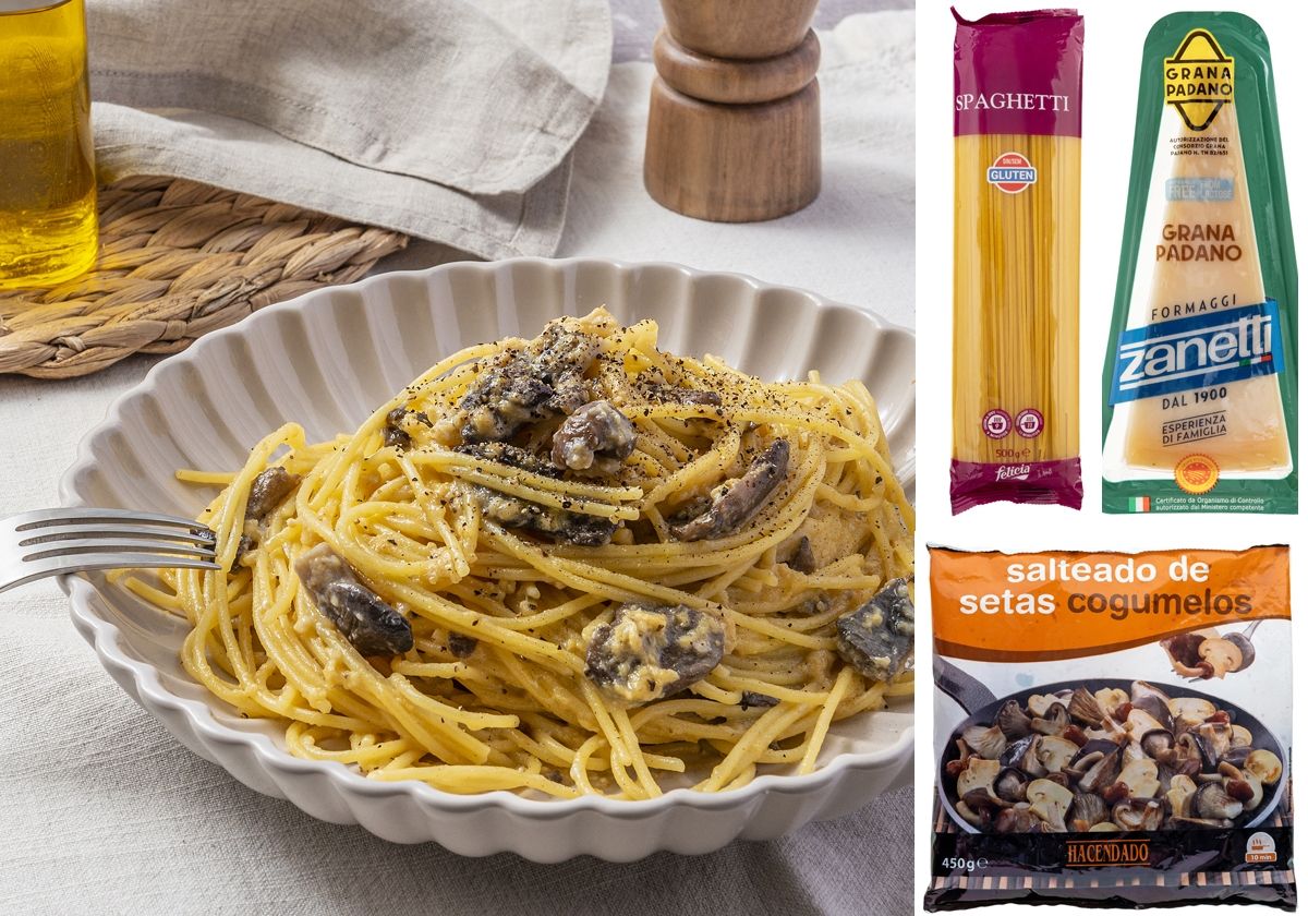 Spagetthi carbonara con setas | El Norte de Castilla