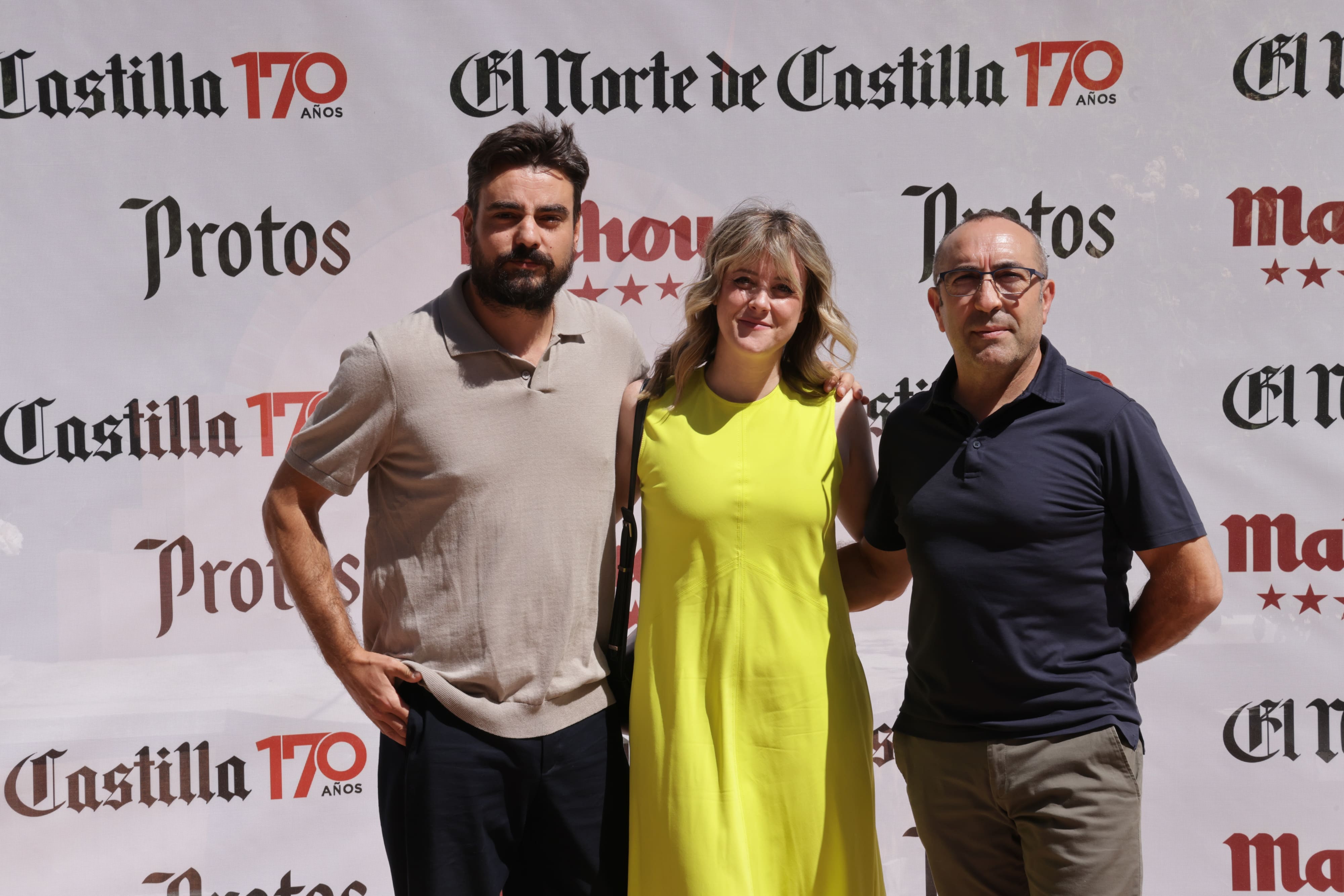 Javier Fuentes, Mónica Jimeno y Manuel Bayón (Mahou).