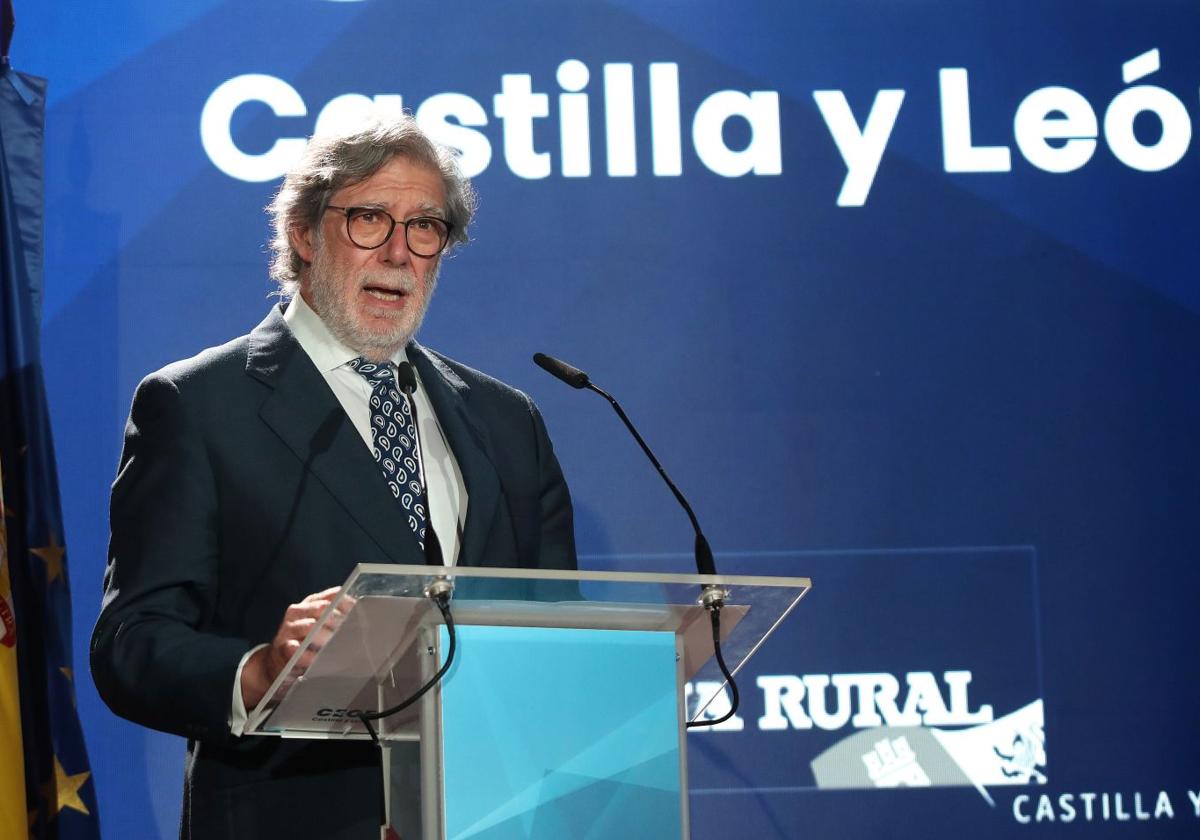 El presidente de la patronal CEOE en Castilla y León, Santiago Aparicio.