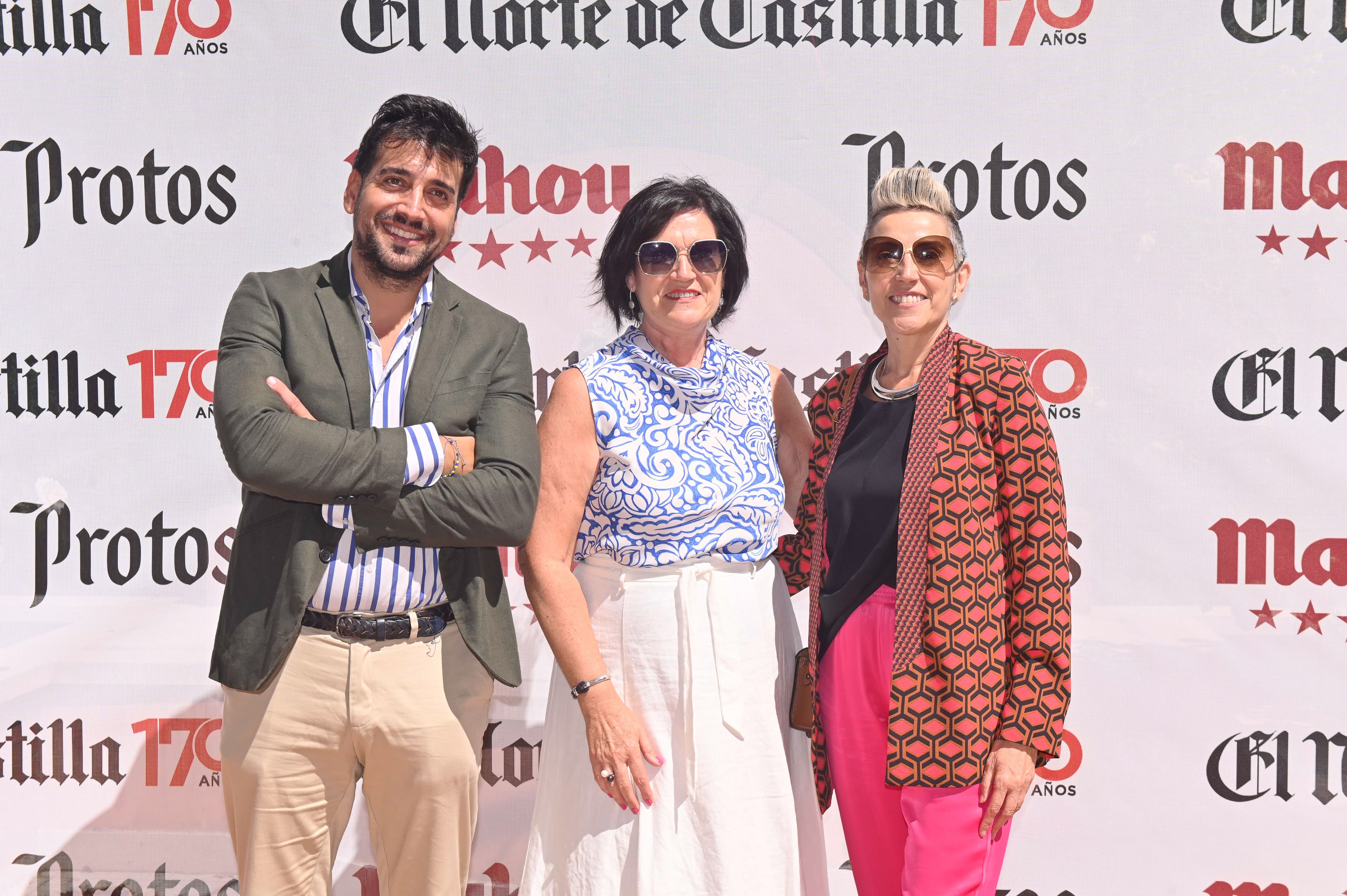 Ángel Casado (El Norte), Marta de la Riva y Eugenia de la Riva (Neumáticos Esgueva).