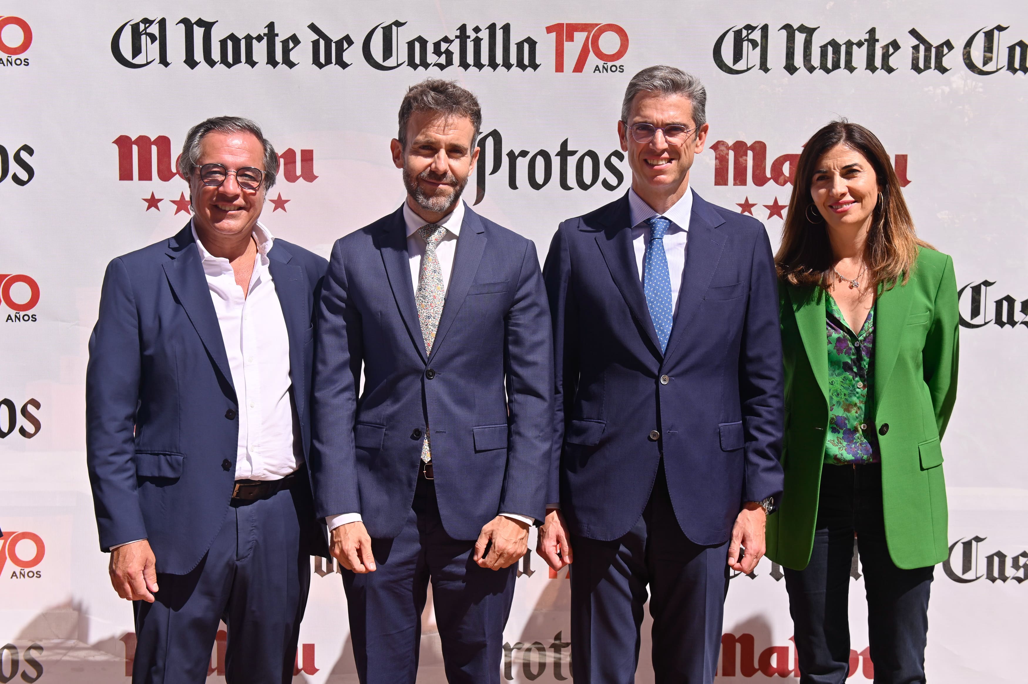 Manuel Salgado (El Norte), David García (rector de la UEMC), Jesús Zarzuela (consejero delegado de la UEMC) y María Hernández (UEMC).