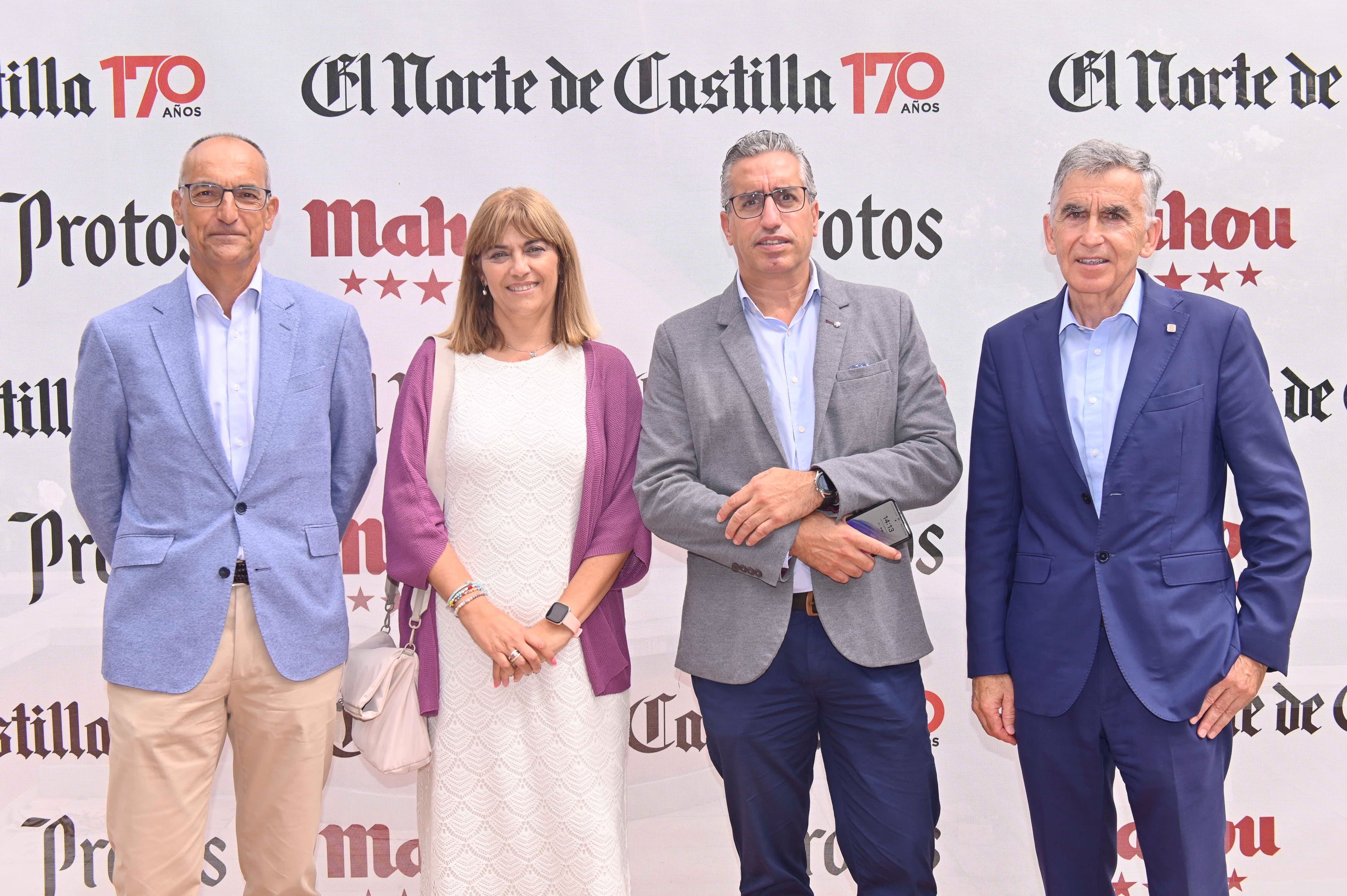 Noé Martín (Collosa), Isabel Arias (Eulen), José Luis Díez (Eulen) y Patricio Llorente (Collosa).