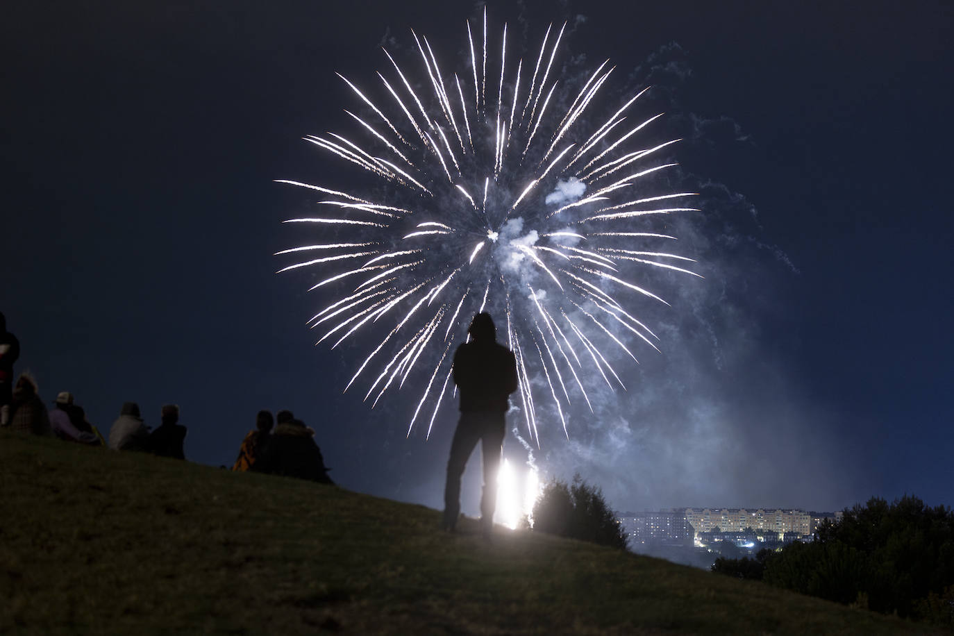 Las imágenes del quinto espectáculo pirotécnico en las fiestas de Valladolid