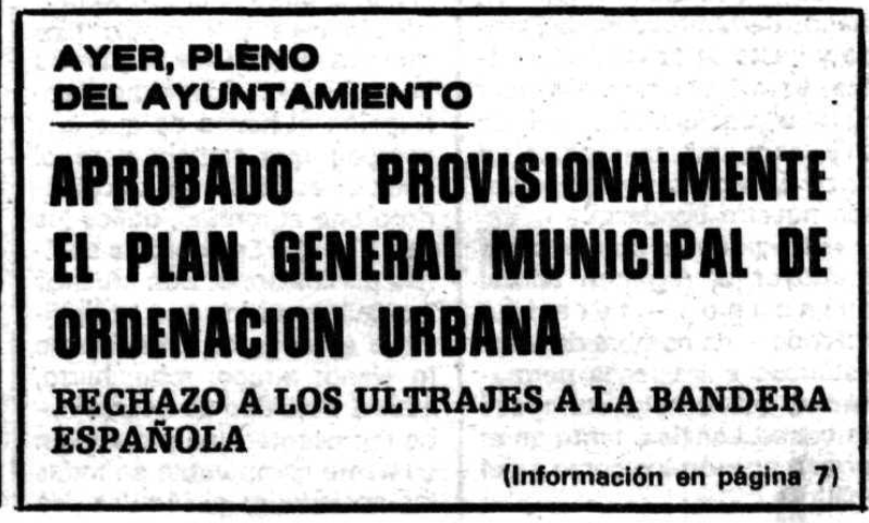 En la portada de El Norte de Castilla de 30 de julio de 1983