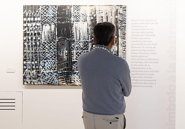 'Compases de amalgama', técnica mixta sobre lienzo (1976-1979).